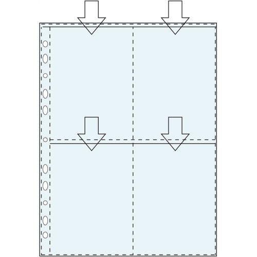 Valokuvatasku A4 PP 4 taskua * 10 x 15 cm /10, hinta 2,06€
