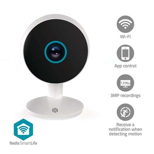Valvontakamera Nedis smartlife sisäkäyttöön, hinta 44,88€