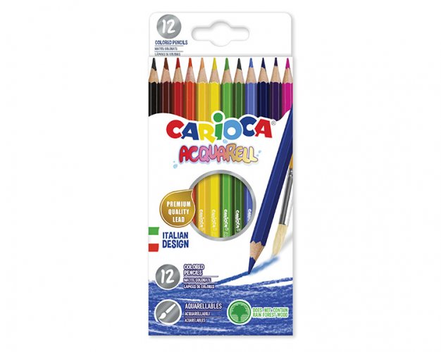 Akvarellikynä CARIOCA Acquarell värilajitelma /12, hinta 3,60€