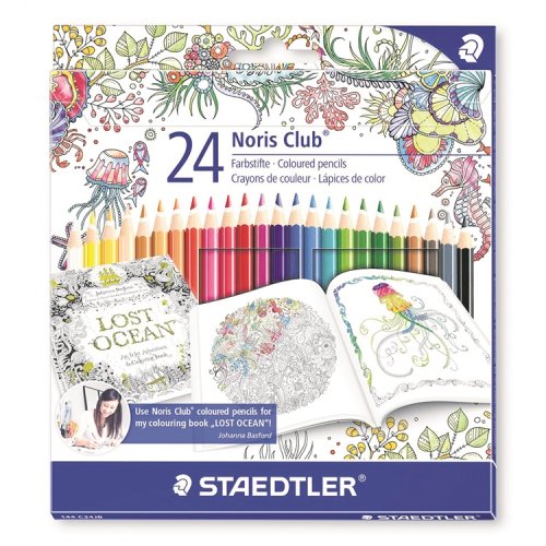 Värikynä Noris Club Johanna Basford värilajitelma /24, hinta 11,72€