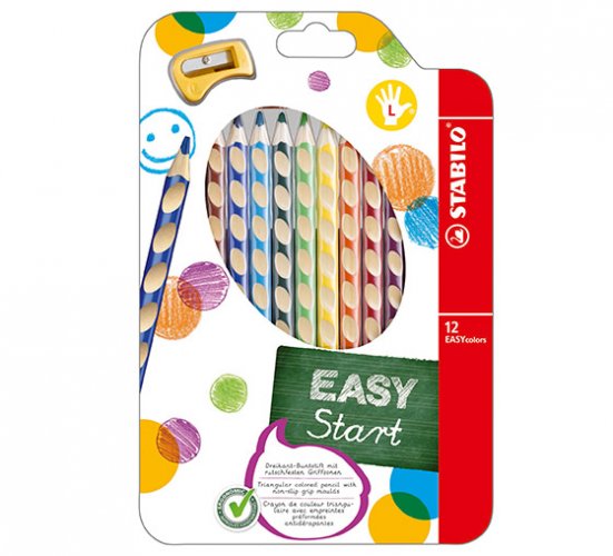 Värikynä STABILO EASYcolors vasenkätiselle /12, hinta 14,90€
