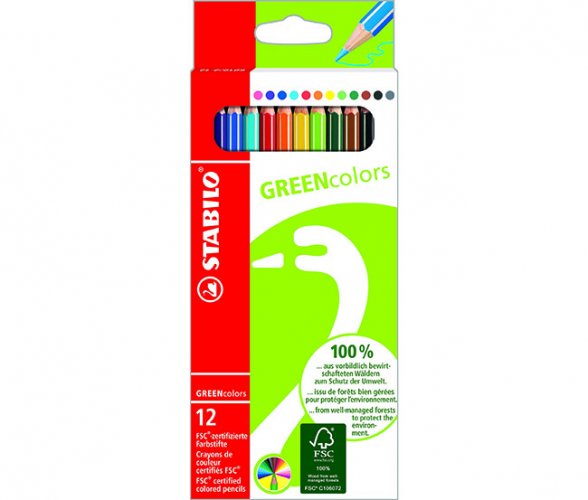 Värikynä STABILO GREENcolors värilajitelma /12, hinta 2,95€