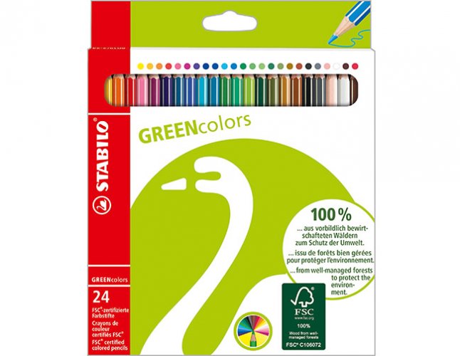 Värikynä STABILO GREENcolors värilajitelma /24, hinta 5,88€