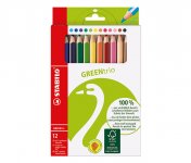 Värikynä STABILO GREENtrio värilajitelma /12