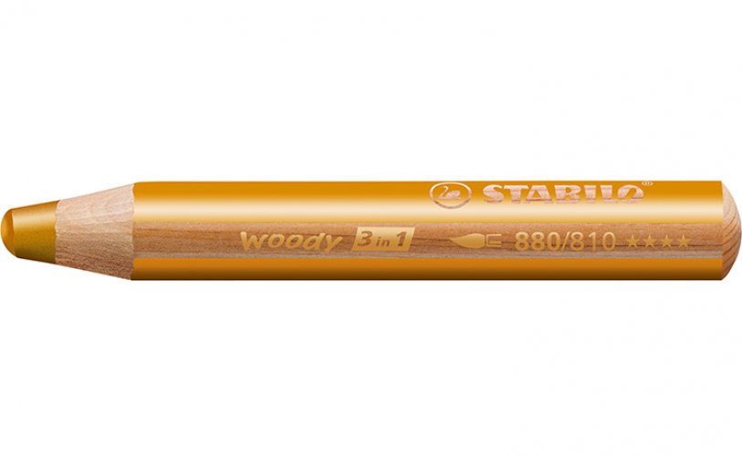 Värikynä STABILO WOODY 880/810 KULTA, hinta 1,29€
