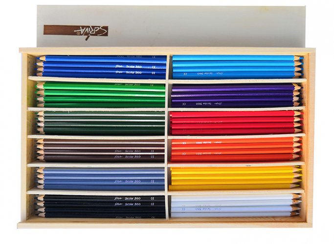 Värikynä Scriva Scolar 360 FSC värilajitelma /144, hinta 21,92€