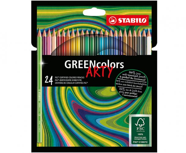 Värikynä STABILO GREENcolors ARTY värilajitelma /24, hinta 5,88€
