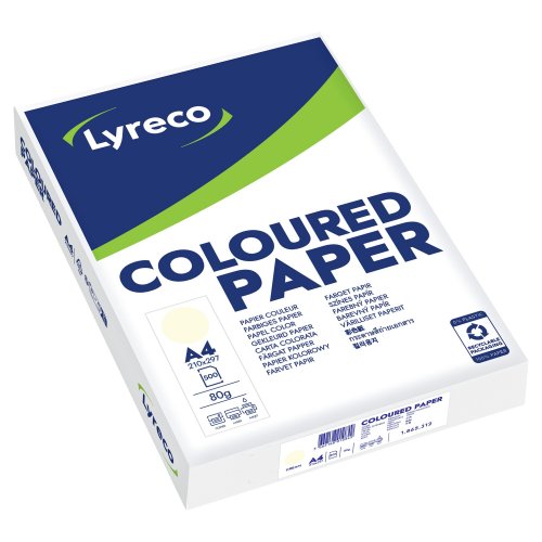 Värillinen Kopiopaperi Lyreco a4 80g kerma, hinta 8,91€