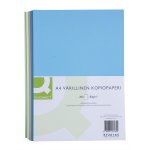 Värillinen Kopiopaperi Q-CONNECT 80G A4/200 värilajitelma vaalea
