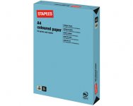 Värillinen Kopiopaperi Staples A4 160g syvänsininen
