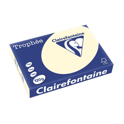 Värillinen Kopiopaperi Trophée 120G A4/250 norsunluunvalkoinen, hinta 9,02€
