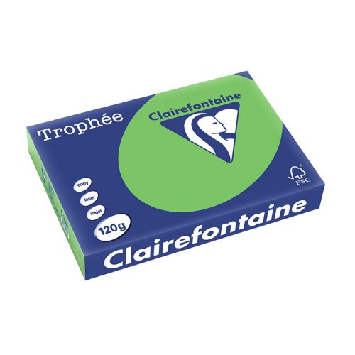 Värillinen Kopiopaperi Trophée 120G A4/250 syvänvihreä, hinta 9,98€