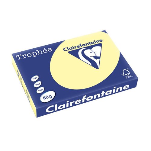 Värillinen Kopiopaperi Trophée 80G A3/500 kanariankeltainen, hinta 22€