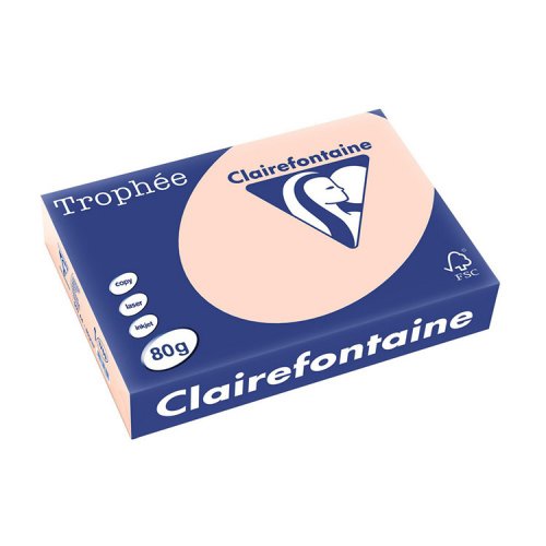 Värillinen Kopiopaperi Trophée 80G A4/500 lohenpunainen, hinta 11€