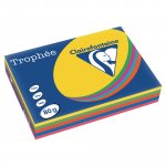 Väripaperilajitelma Clairefontaine trophee a4 80g 5 väriä