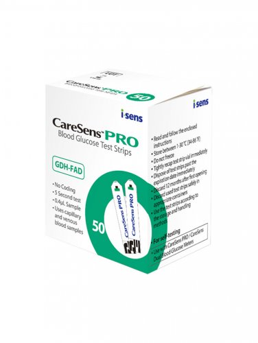 Verensokeritestiliuska CareSens Pro 50 kpl, hinta 24,93€