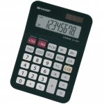 Verolaskin Pöytälaskin Sharp el330fbbk 8 numeron näyttö
