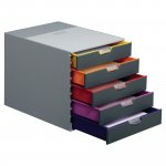 Vetolaatikosto Durable 7605 varicolor 5-osainen
