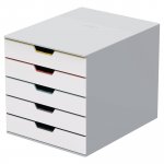Vetolaatikosto Durable varicolor 5-osainen valkoinen/ monivärinen