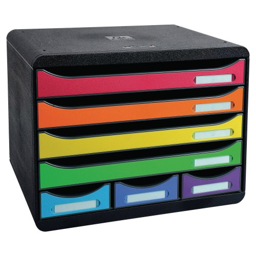 Vetolaatikosto Exacompta arleq 7-osainen monivärinen, hinta 97,86€