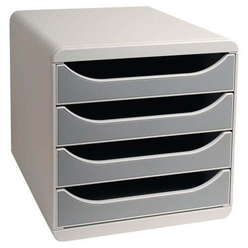 Vetolaatikosto Exacompta big box 4-osainen harmaa, hinta 43,97€