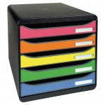 Vetolaatikosto Exacompta big box harlequin 5-osainen