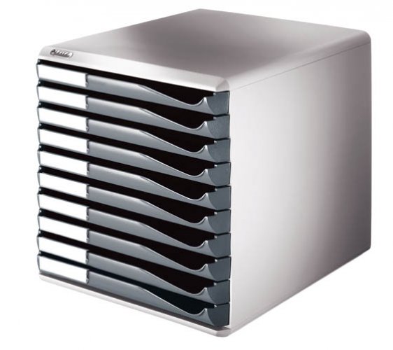 Vetolaatikosto Leitz Form Set 10-osainen harmaa, hinta 128,79€