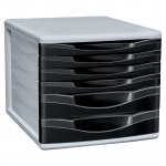 Vetolaatikosto Lyreco 6-osainen musta