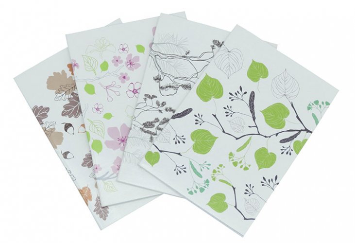 Vihko Nidottu Paperipiste Nature A6/40 värilajitelma, hinta 0,62€