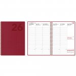 Viikkomuistio 2026 Cc 2386 eko viikkokalenteri punainen 148 × 210mm