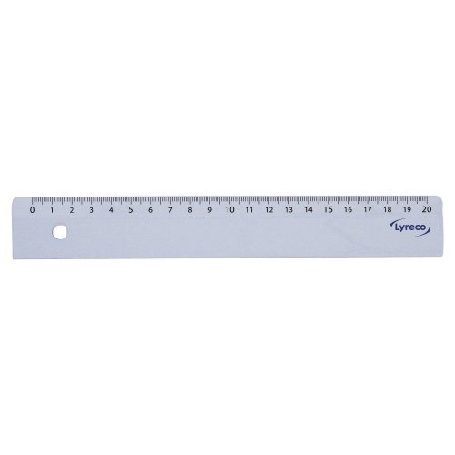 Viivoitin Lyreco kirkas muovi viivain 20cm , hinta 0,45€