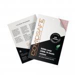 Virusteippi Covid viralsafe kotipakkaus 152 x 208mm antrasiitinharmaa