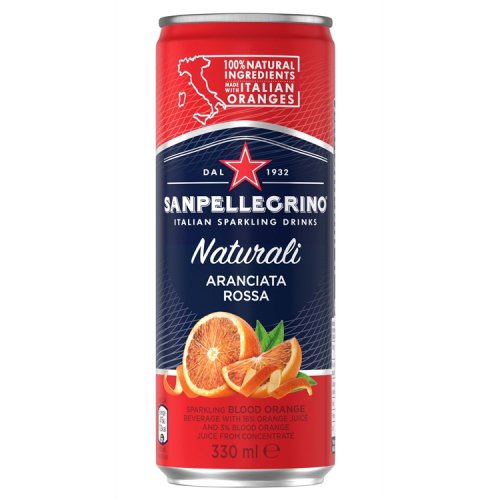 Virvoitusjuoma San Pellegrino Aranc. Rossa 0,33l/24(ei pant), hinta 55,35€
