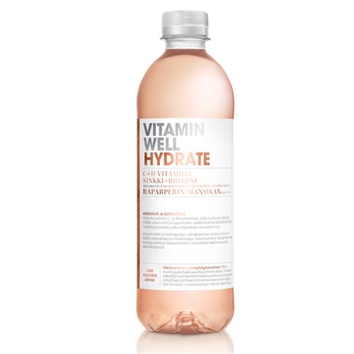Vitamiinivesi Vitamin Well Hydrate 12 x 0,5L (ei sis. pant), hinta 34,13€