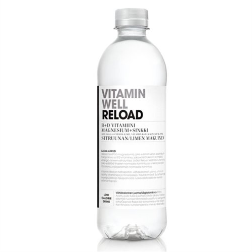 Vitamiinivesi Vitamin Well Reload 12 x 0,5L (ei sis. pant), hinta 34,13€