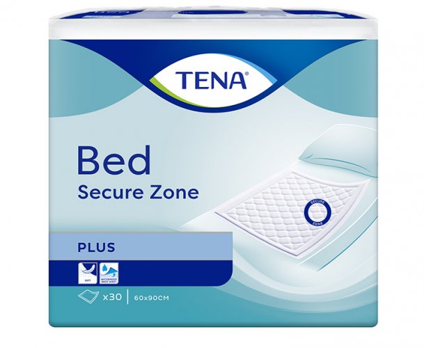 Vuodesuoja Tena Bed Secure Zone Plus 60 x 90 cm, hinta 0,62€