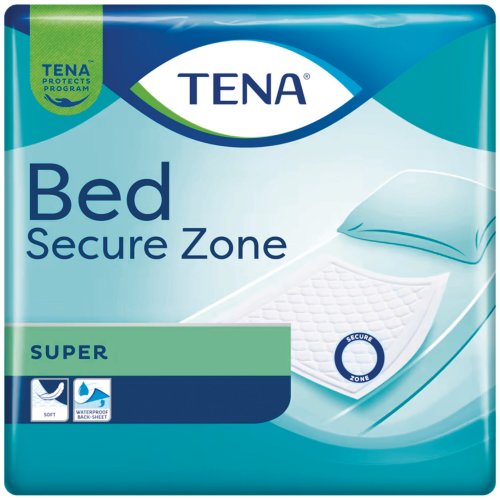 Vuodesuoja Tena bed secure zone super 60x60cm 30kpl, hinta 19,11€