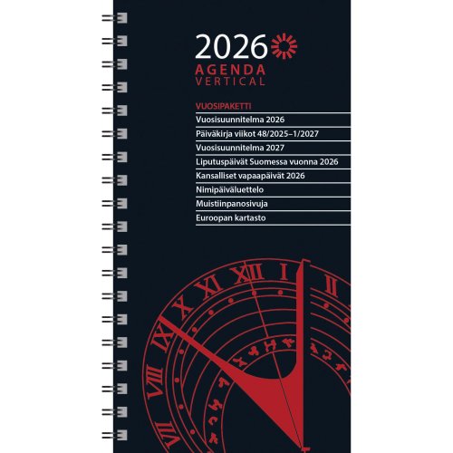 Vuosipaketti 2026 Ajasto agenda 85 x 162 mm, hinta 9,62€