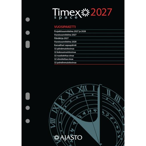 Vuosipaketti 2027 Ajasto timex space 148 x 210mm, hinta 45,51€