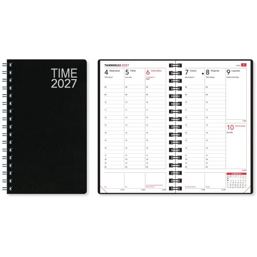 Vuosipaketti 2027 Cc 4297 time 87 x 153mm, hinta 6,52€