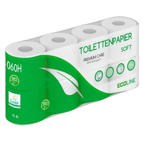 Wc-paperi Ecoline 060H 2-krs 250 arkkia 64 rll, hinta 25,51€