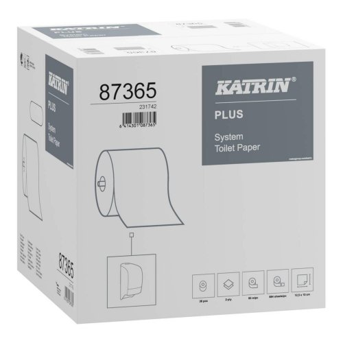 Wc-paperi Katrin® 87365 plus system toilet 2-krs 36kpl, hinta 99,30€