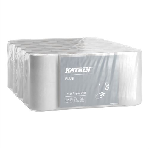Wc-paperi Katrin Plus 250 valkoinen 40 rll 92970, hinta 37€