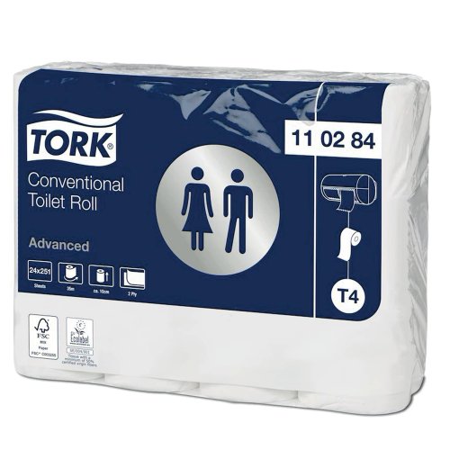 Wc-paperi Tork 110284 advanced 2-krs t4 24kpl, hinta 19,80€