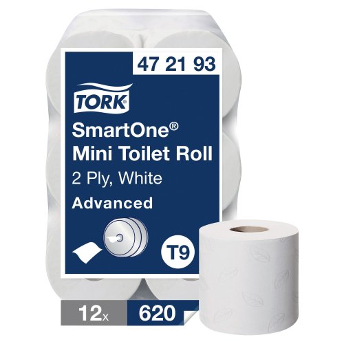 5533926 WC-paperi Tork Smartone Mini on valkoinen T9-annostelijaan yhteensopiva wc-paperi järkevään hintaan. WC-paperit toimitetaan 12 rullan säkissä pikatoimituksena.