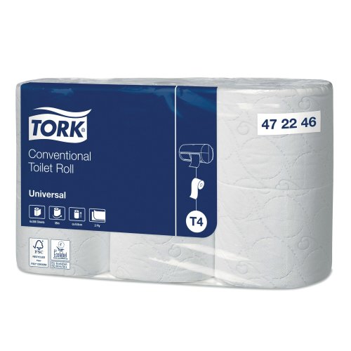 Wc-paperi Tork® 472246 t4 conventional 2-krs 6kpl, hinta 7,30€