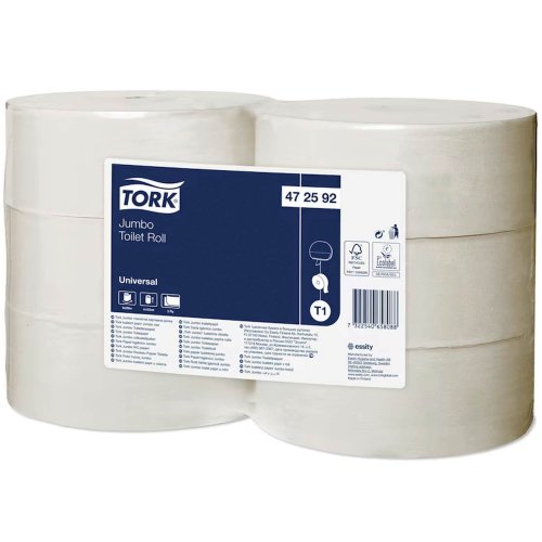 Wc-paperi Tork 472592 jumbo universal t1 6kpl, hinta 41,75€