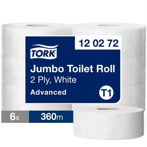 Wc-paperi Tork Advanced Jumbo T1 2-krt 6 rll 120272, hinta 59,78€