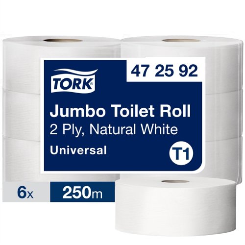 Wc-paperi Tork Jumbo T1 2-krt 6 rll 472592, hinta 37,93€