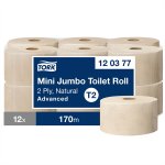 Wc-paperi Tork Natural Mini Jumbo T2 12 rll 120377